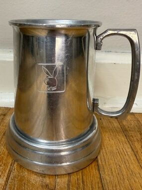 Vintage Playboy Bunny Pewter Beer Mug Tankard Hong Kong Barware